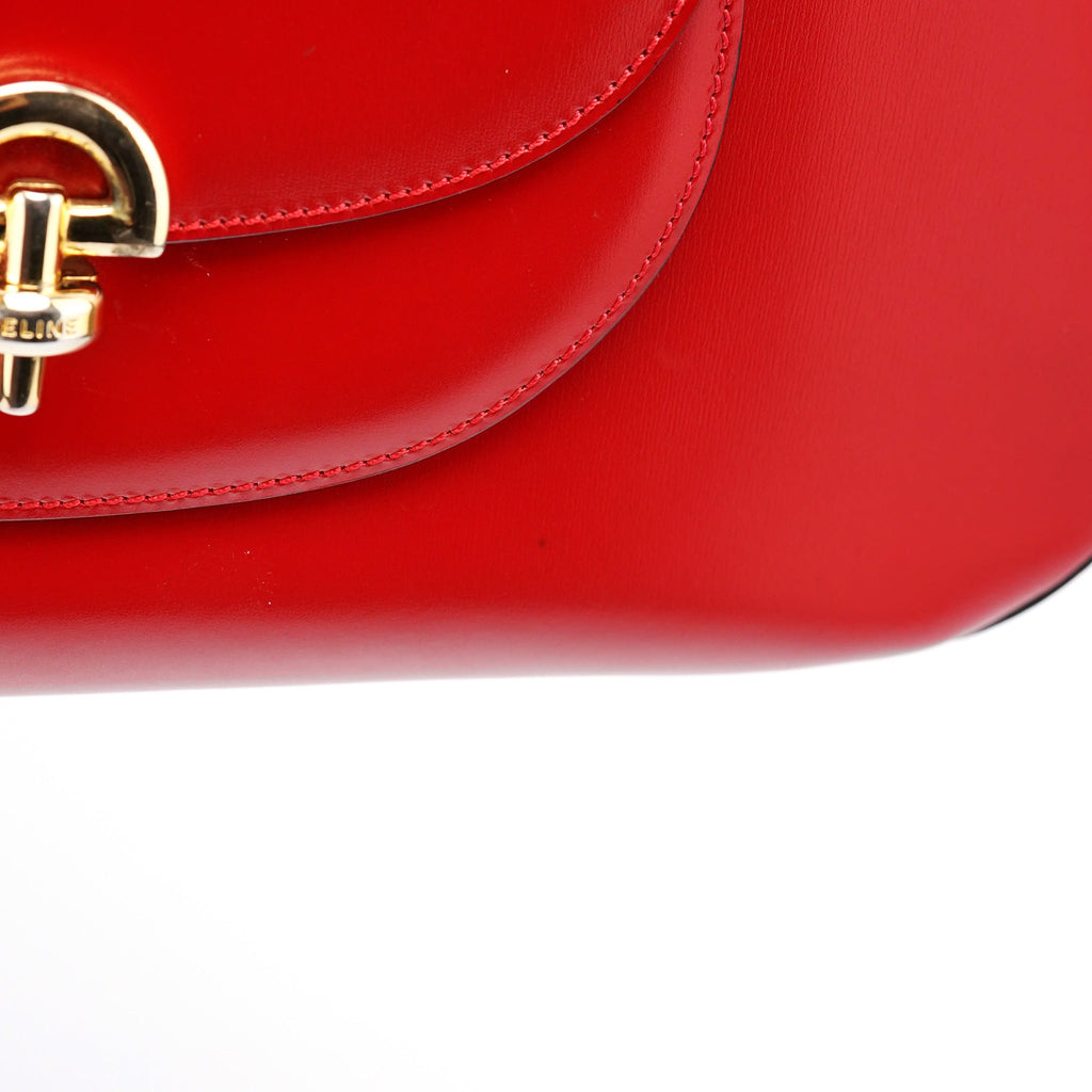 Large Red Leather Shoulder Bag