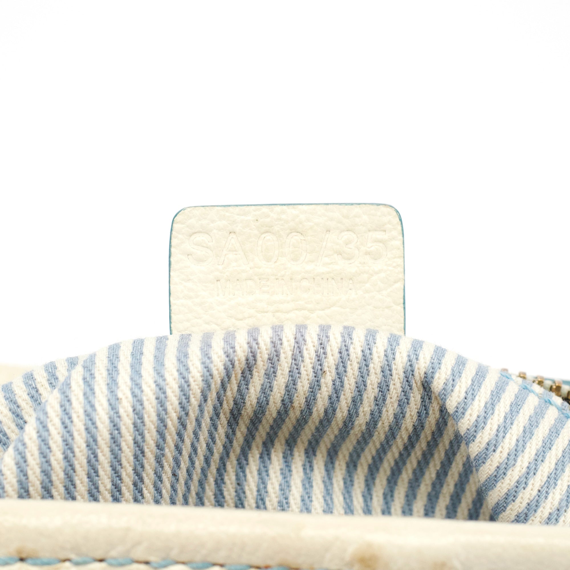 Light Blue Triomphe Mini Hobo Bag