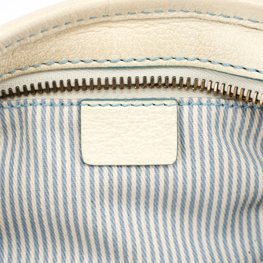 Light Blue Triomphe Mini Hobo Bag