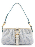 Light Blue Triomphe Mini Hobo Bag