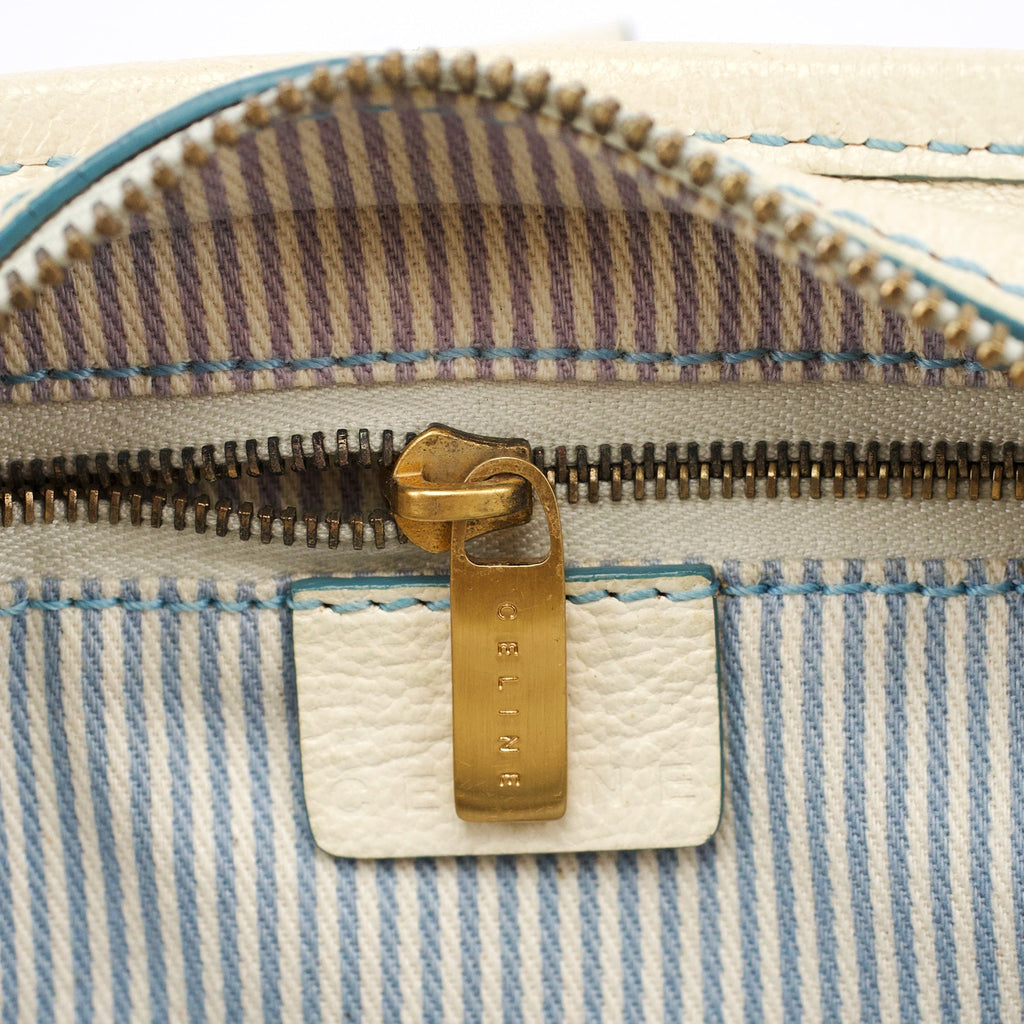Light Blue Triomphe Mini Hobo Bag