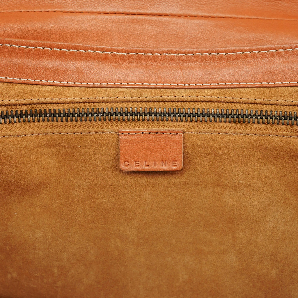 Light Brown Leather Belt Tote Bag