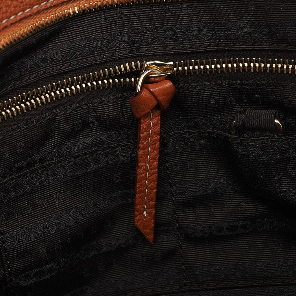 Light Brown Leather Bittersweet Shoulder Bag