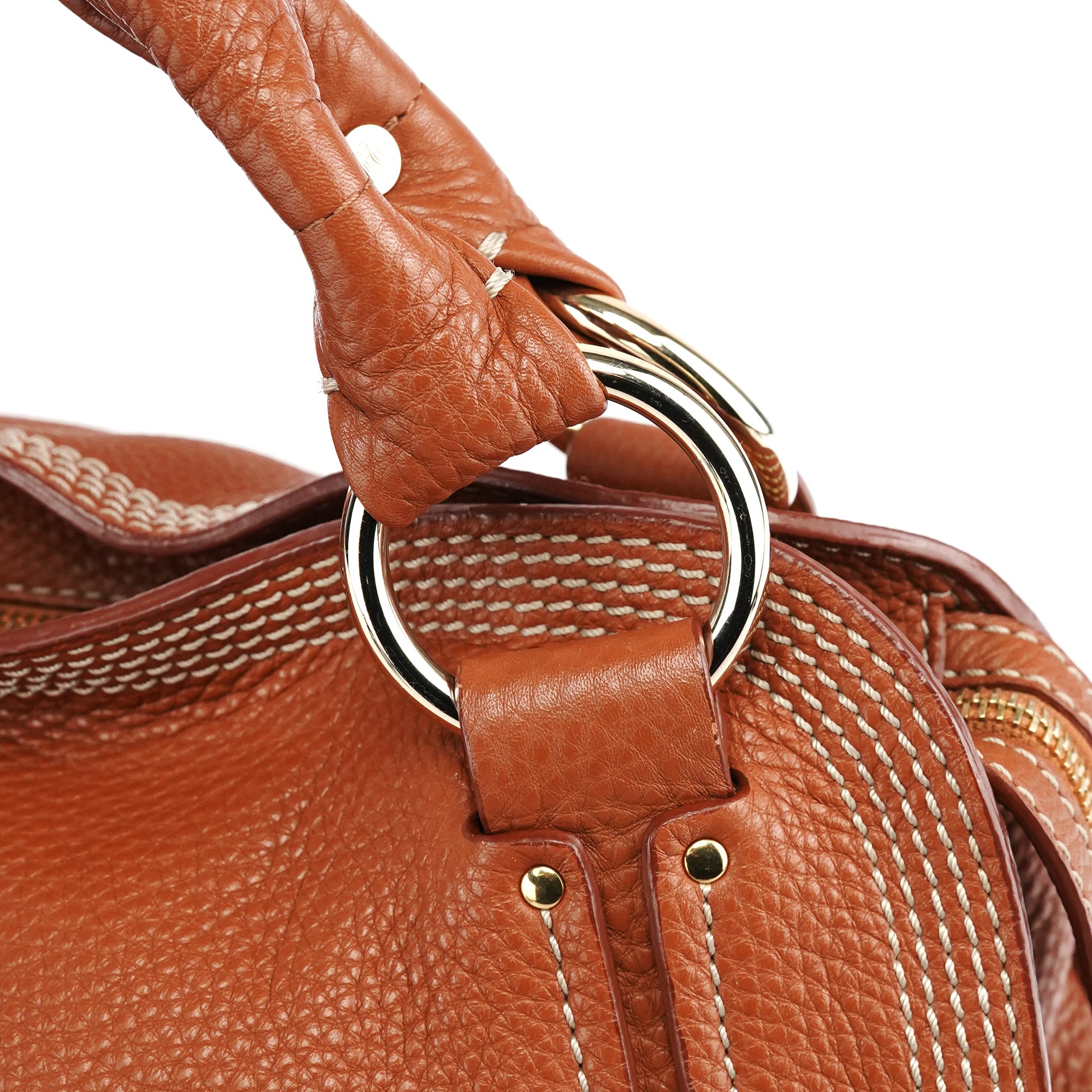 Light Brown Leather Bittersweet Shoulder Bag
