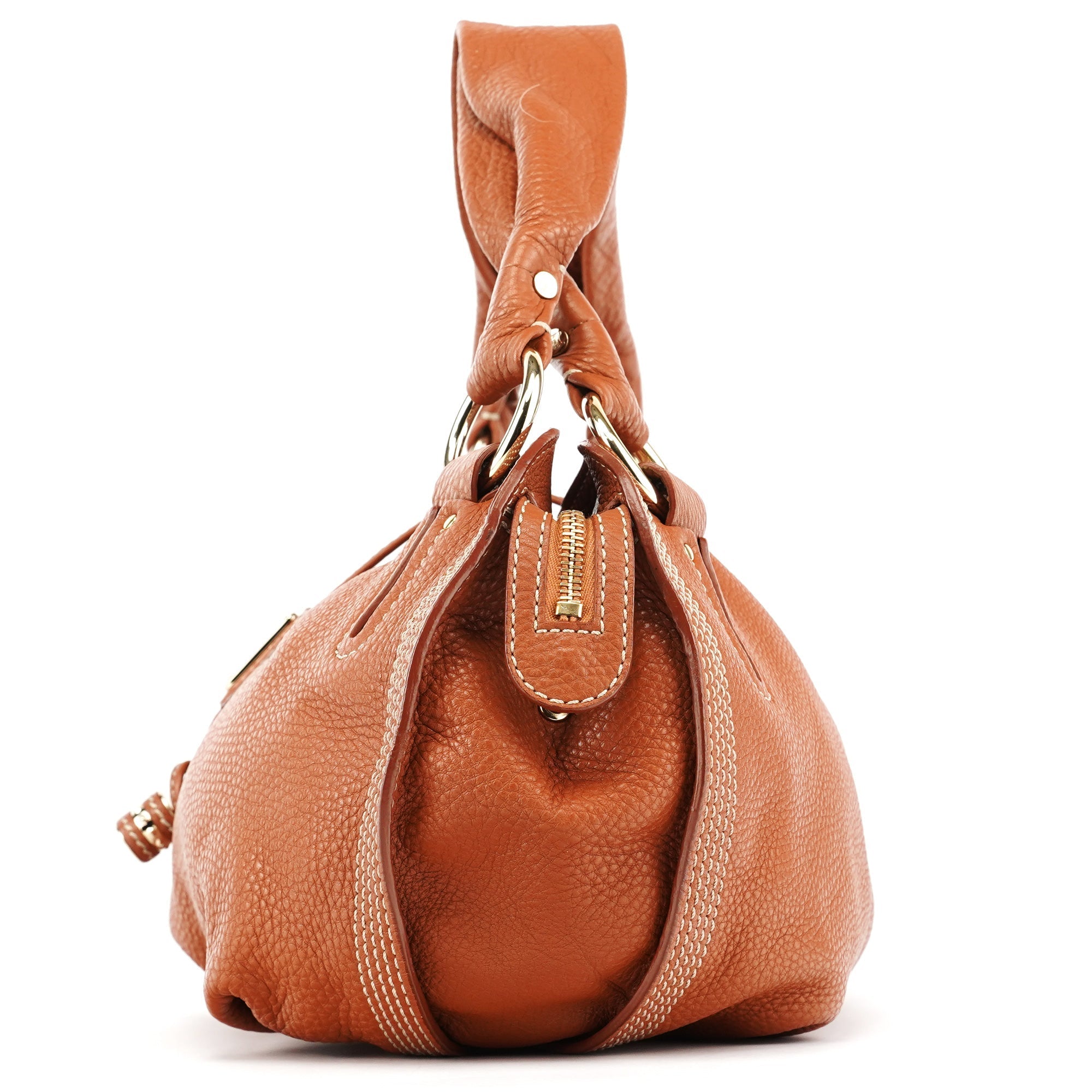 Light Brown Leather Bittersweet Shoulder Bag