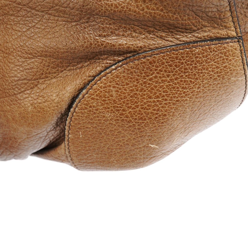 Light Brown Leather Bittersweet Shoulder Bag
