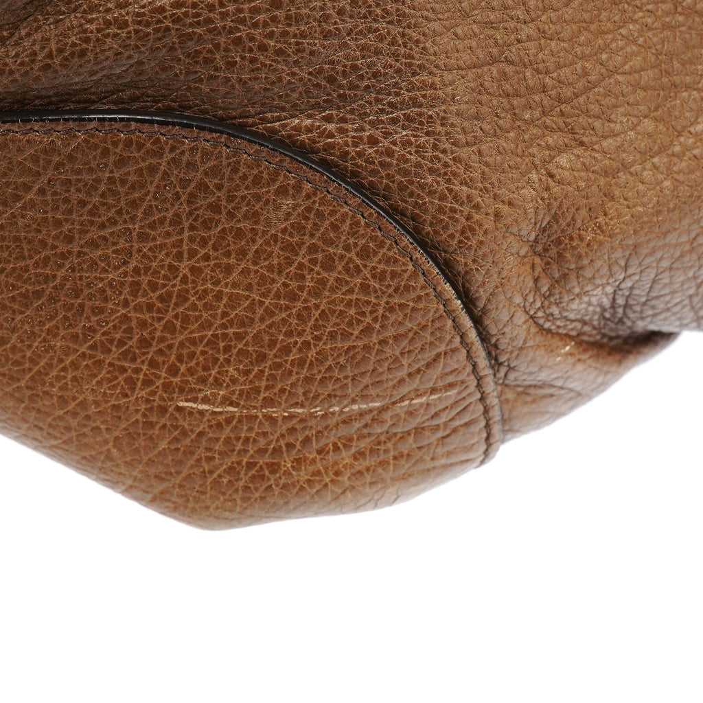 Light Brown Leather Bittersweet Shoulder Bag
