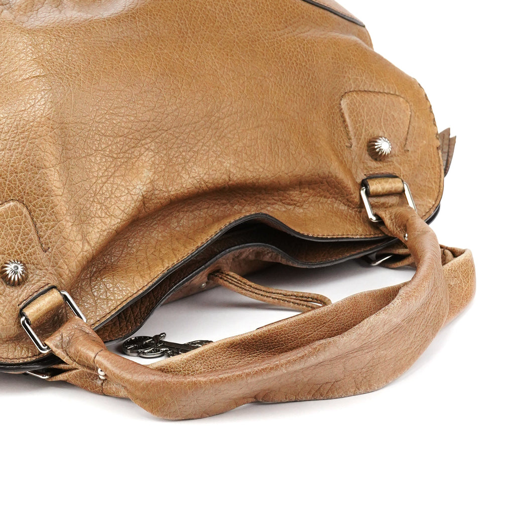 Light Brown Leather Bittersweet Shoulder Bag