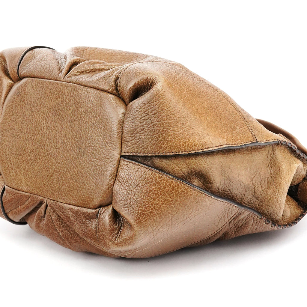 Light Brown Leather Bittersweet Shoulder Bag