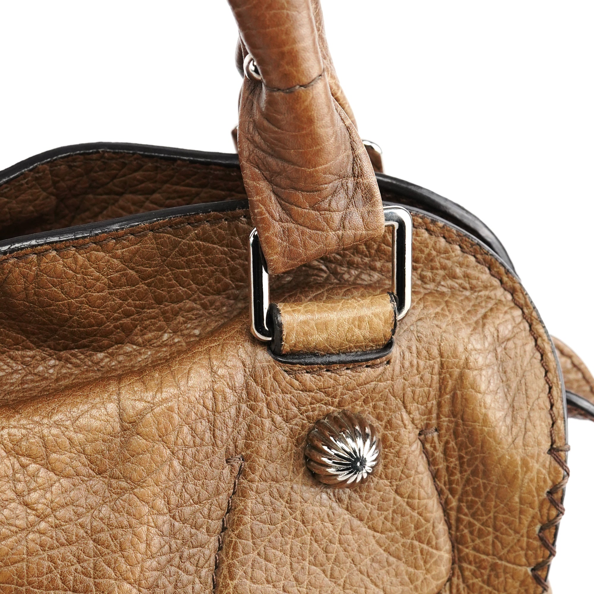 Light Brown Leather Bittersweet Shoulder Bag
