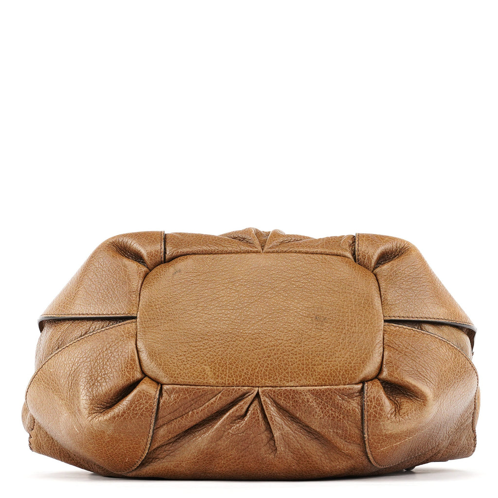 Light Brown Leather Bittersweet Shoulder Bag