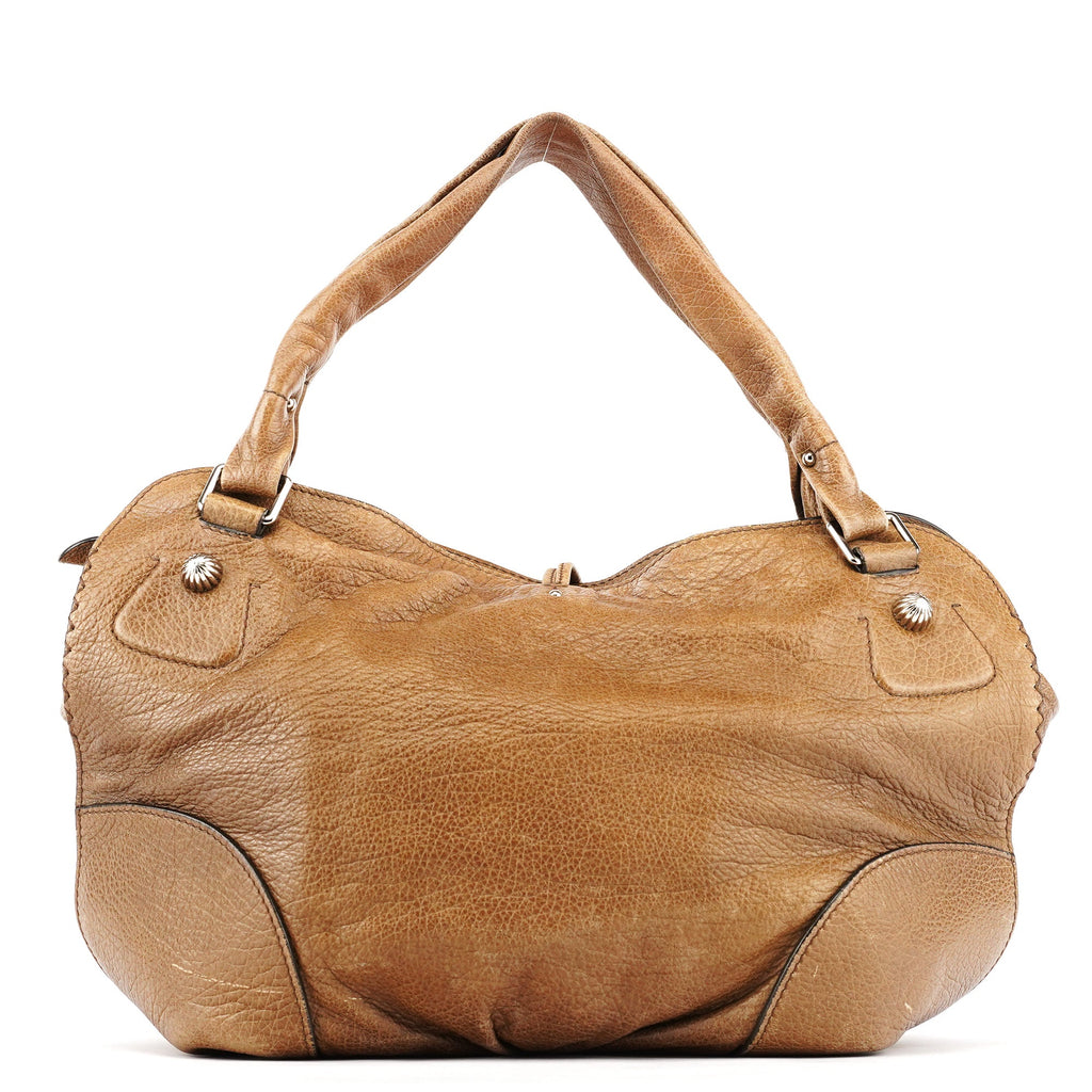 Light Brown Leather Bittersweet Shoulder Bag
