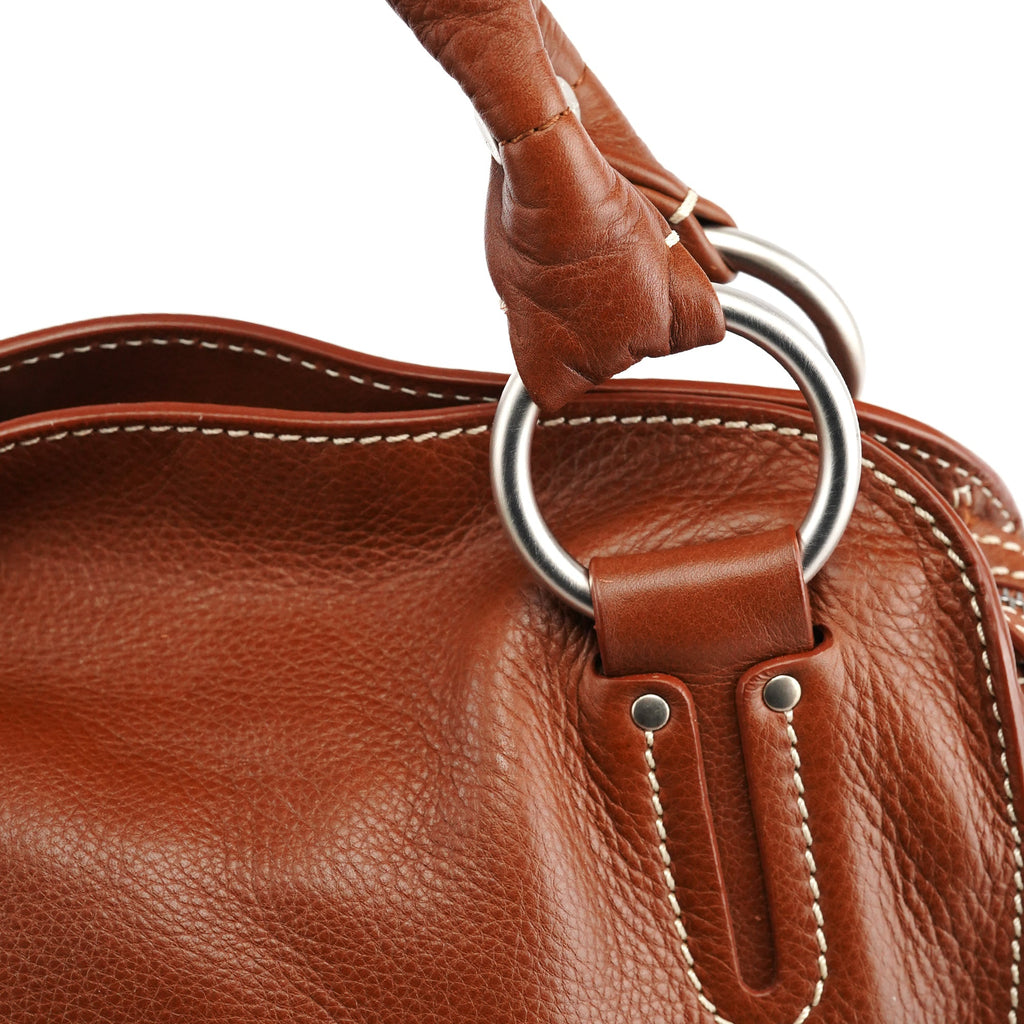Light Brown Leather Bittersweet Shoulder Bag