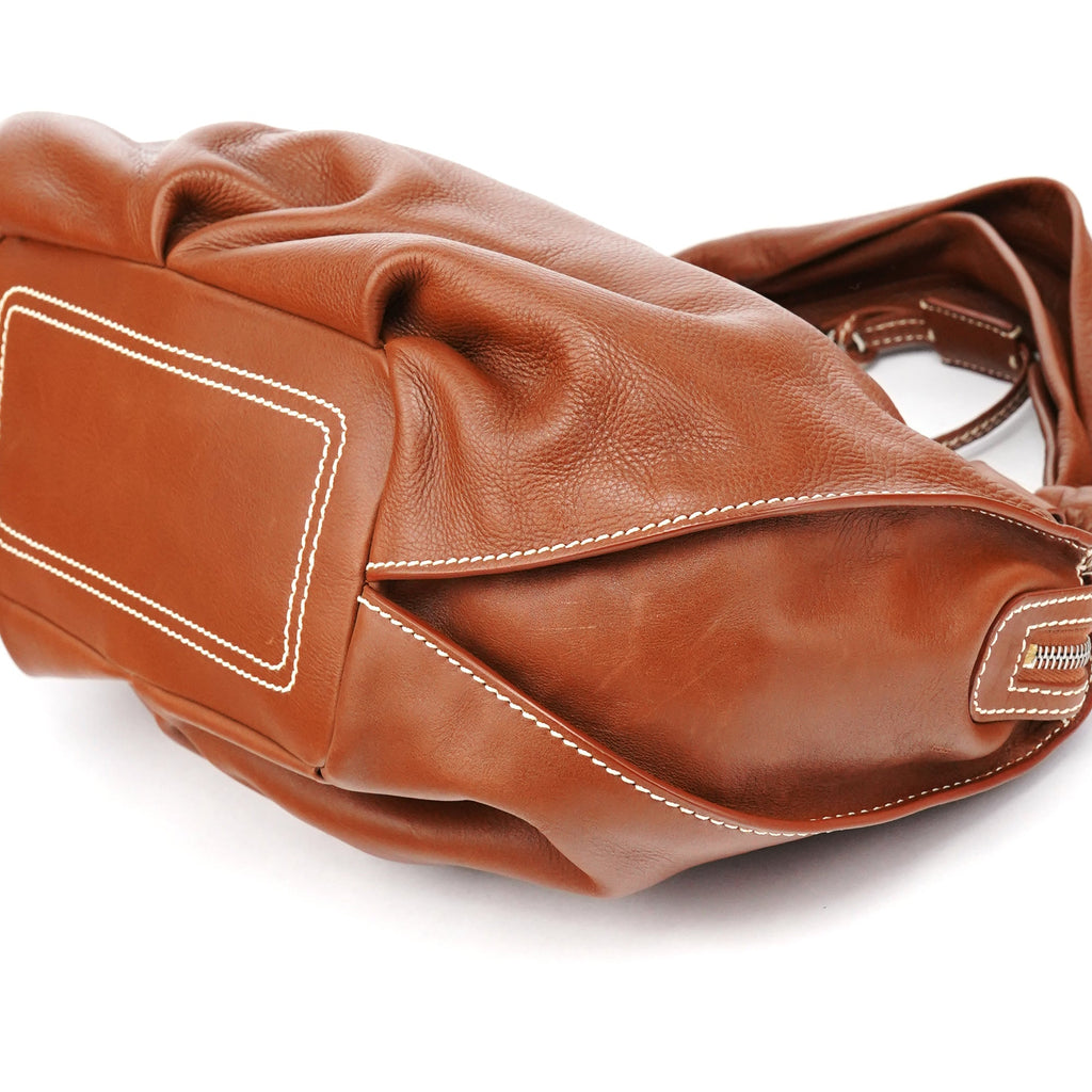 Light Brown Leather Bittersweet Shoulder Bag
