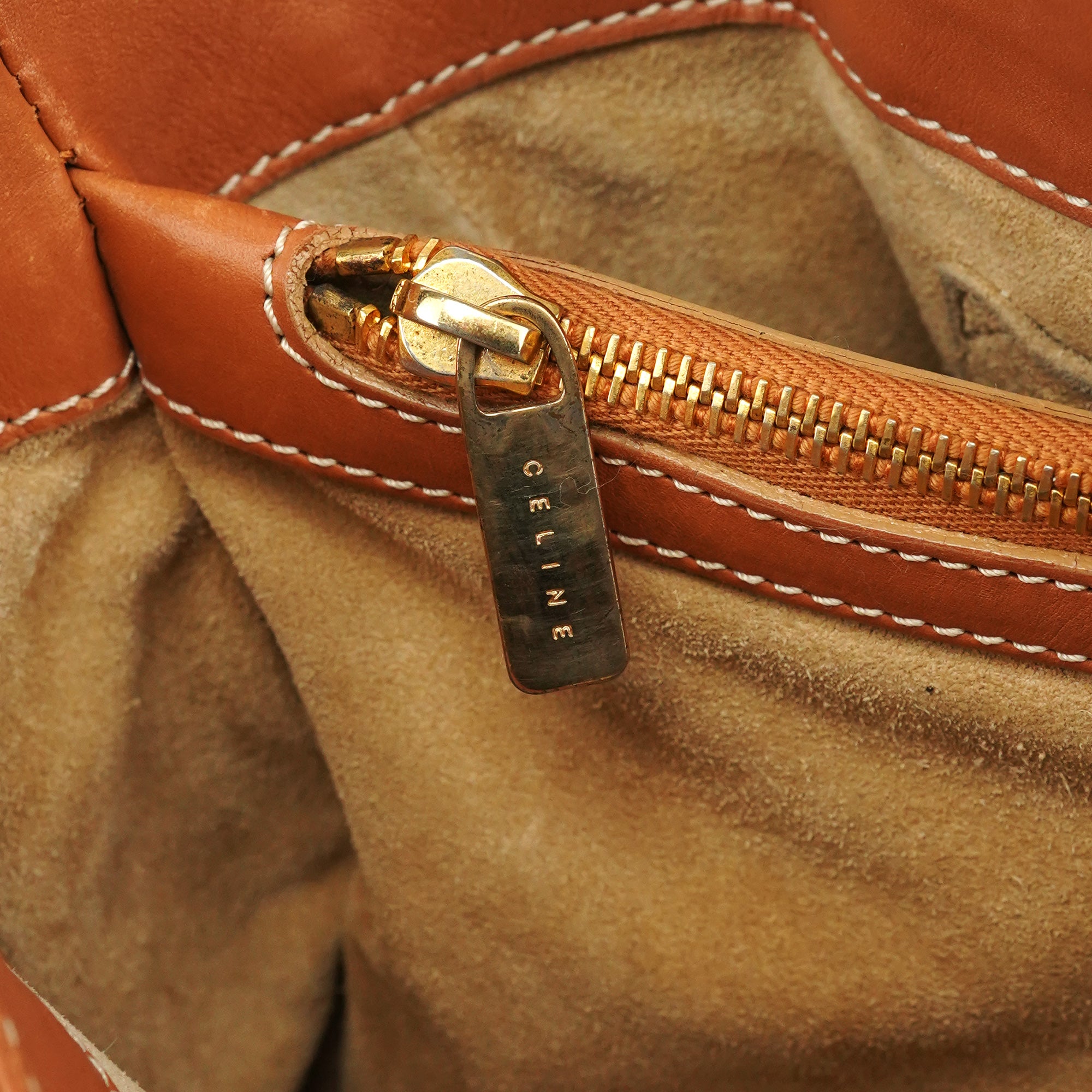 Light Brown Leather Boogie Tote Bag