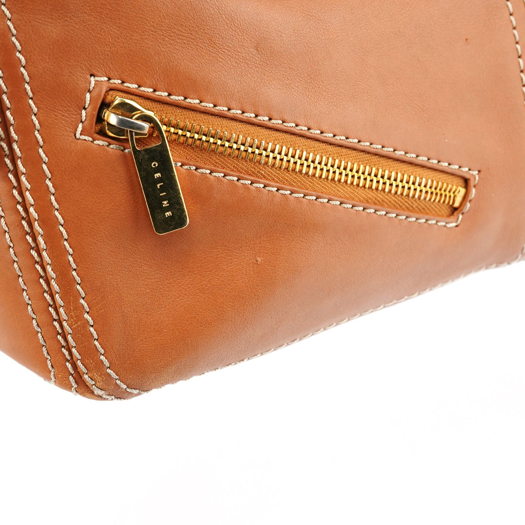 Light Brown Leather Boogie Tote Bag