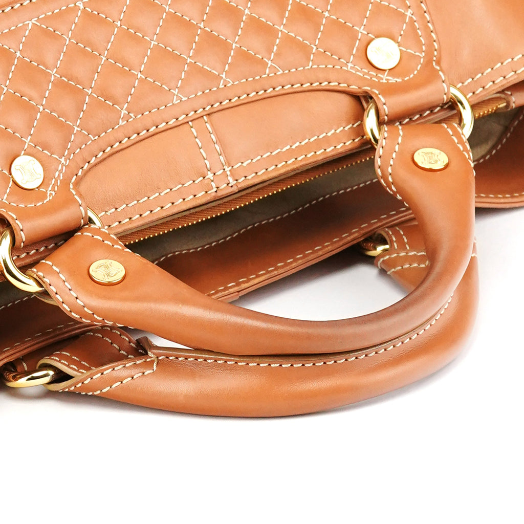 Light Brown Leather Boogie Tote Bag