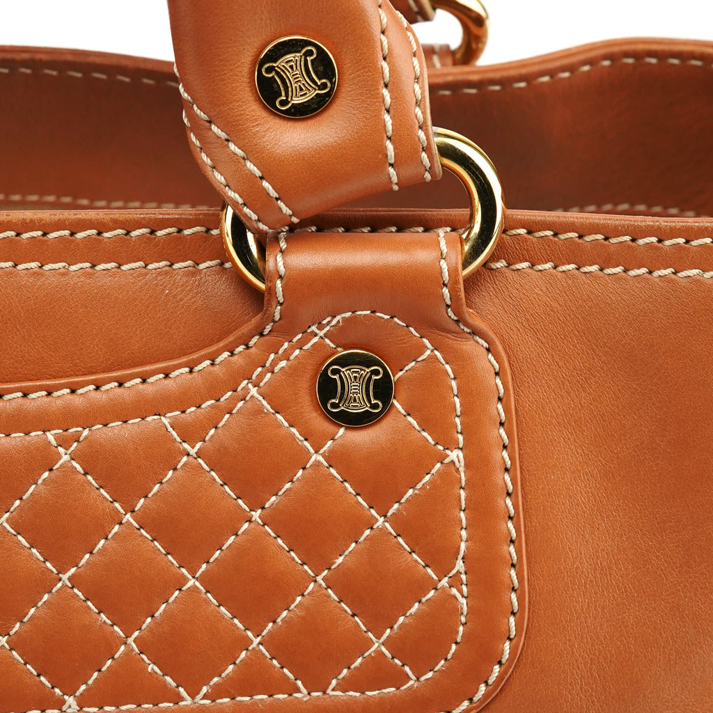Light Brown Leather Boogie Tote Bag
