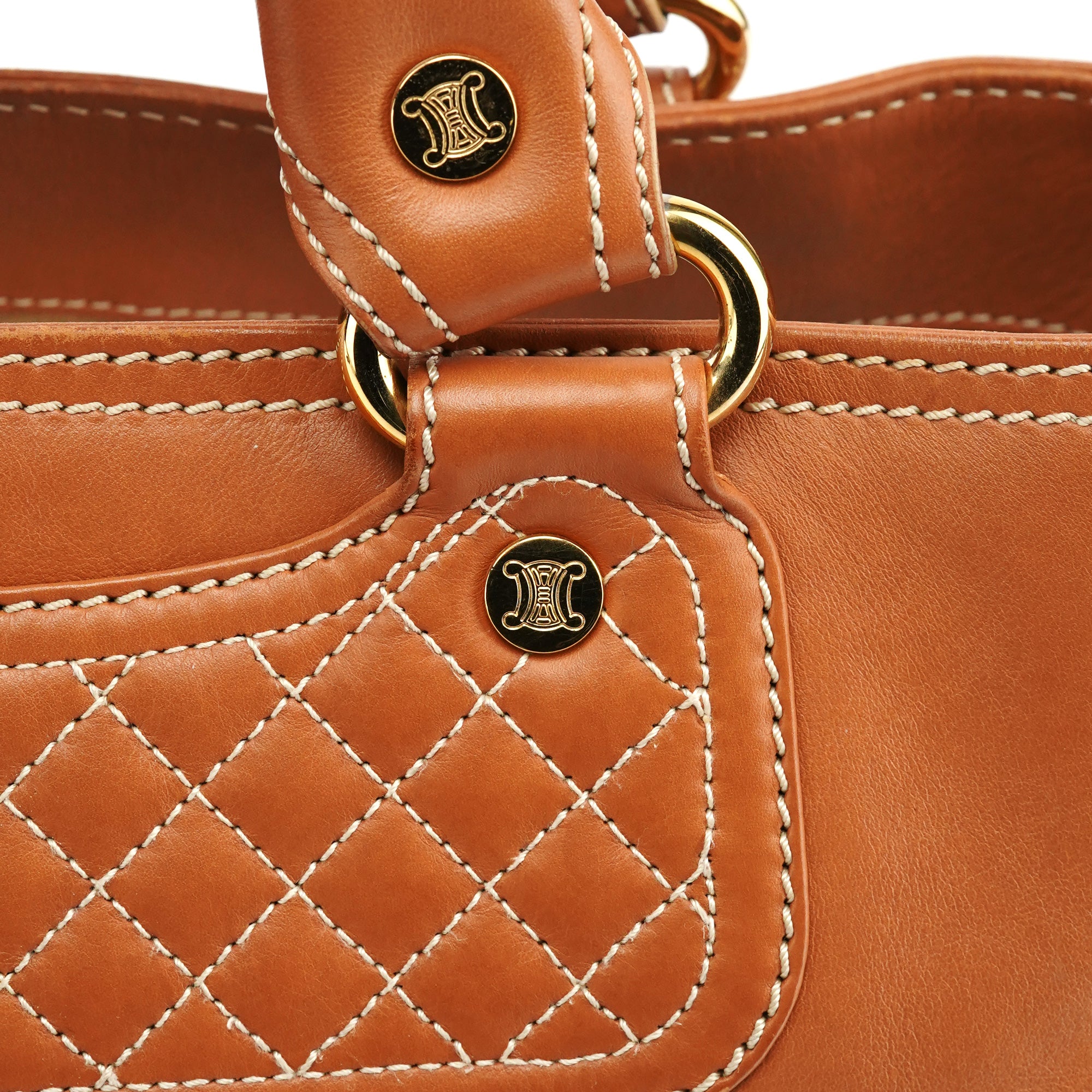 Light Brown Leather Boogie Tote Bag