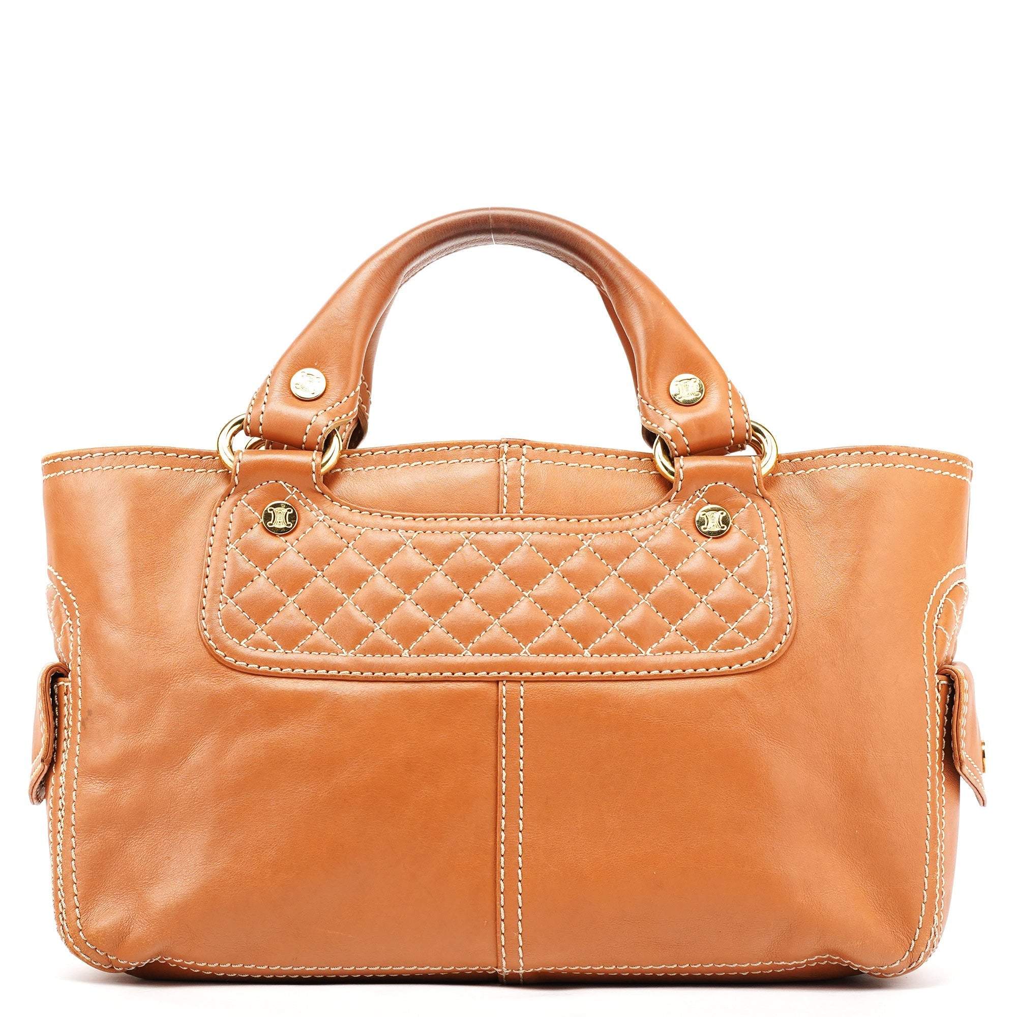Light Brown Leather Boogie Tote Bag