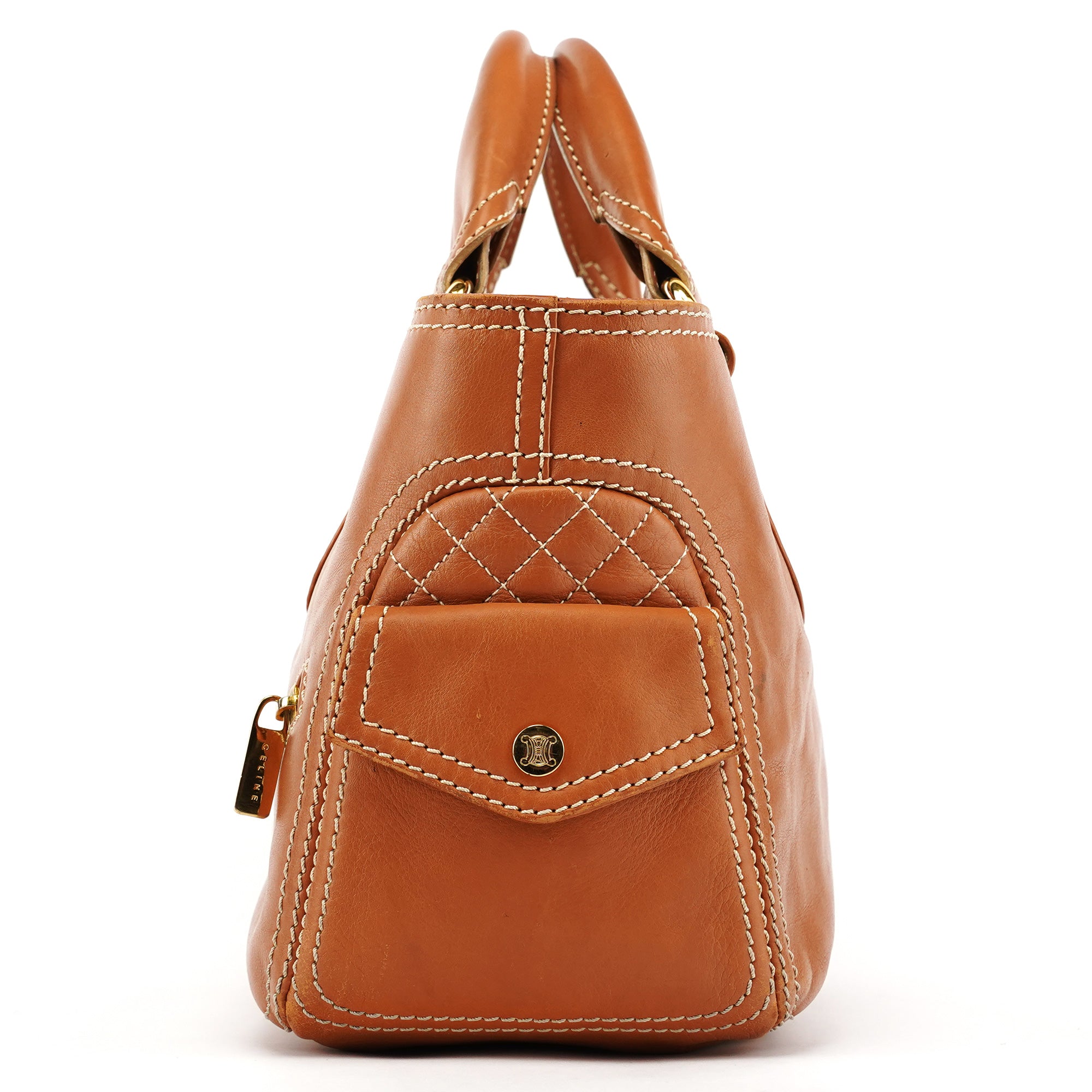 Light Brown Leather Boogie Tote Bag