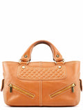 Light Brown Leather Boogie Tote Bag