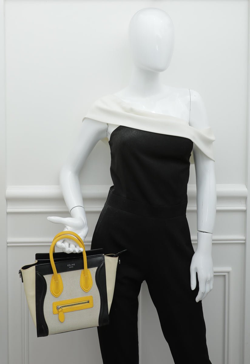 Celine Multicolor Nano Luggage Bag