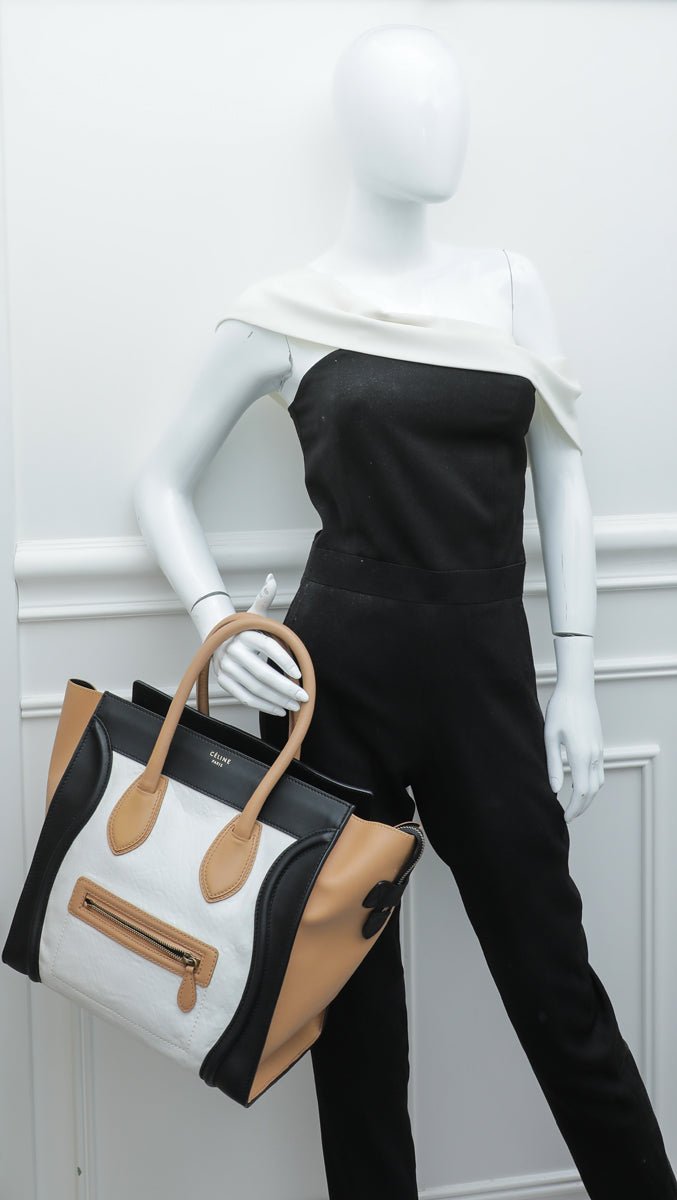 Celine Multicolor Shrunken Mini Luggage Bag