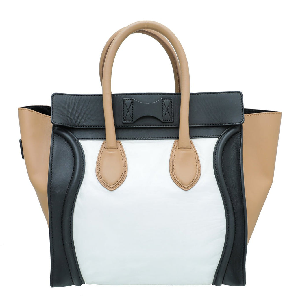 Celine Multicolor Shrunken Mini Luggage Bag