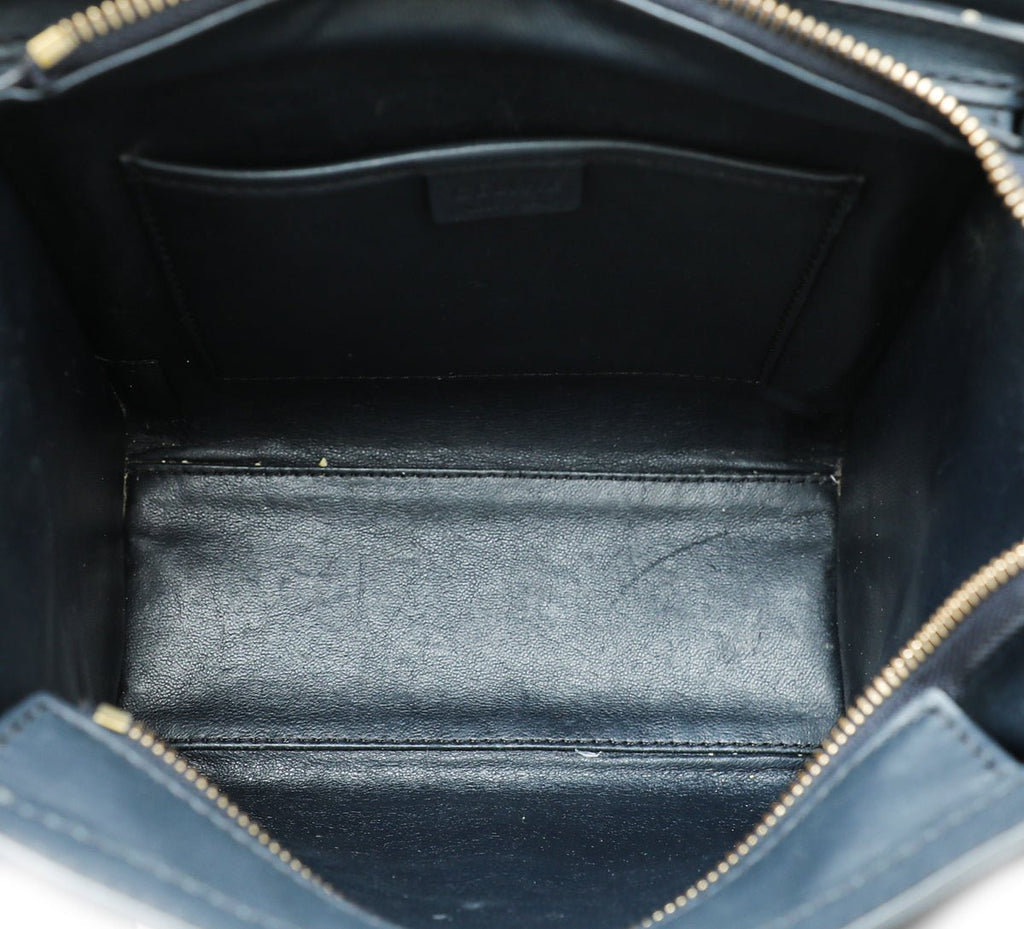 Celine Navy Blue Nano Luggage Nano Bag