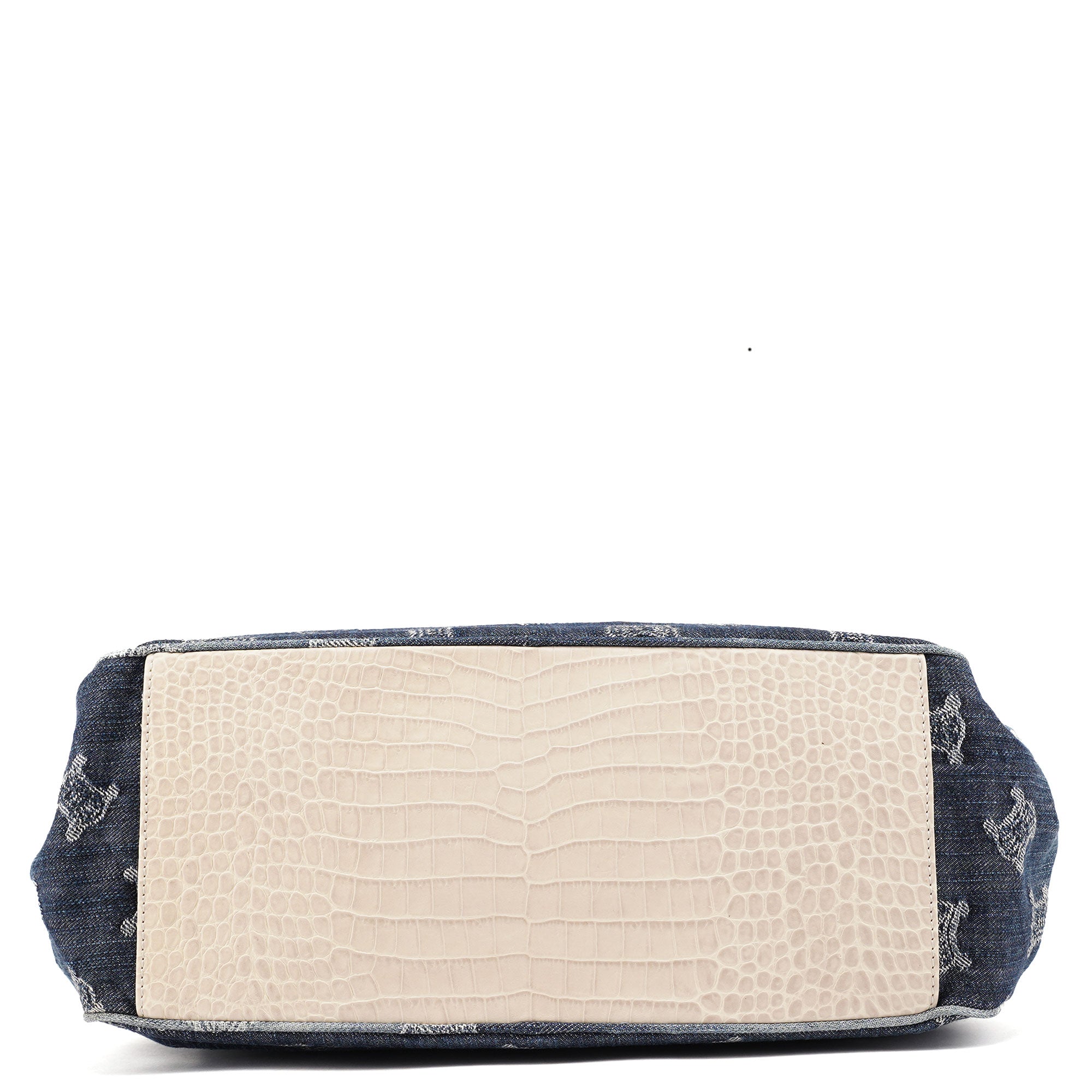 Navy Denim Gradient Triomphe Tote