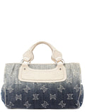 Navy Denim Gradient Triomphe Tote