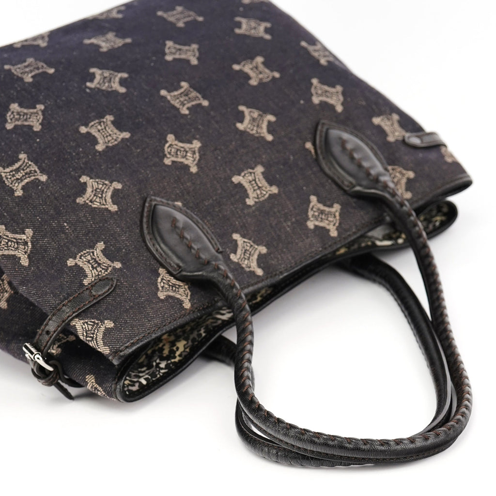 Navy Denim Macadam Tote Bag