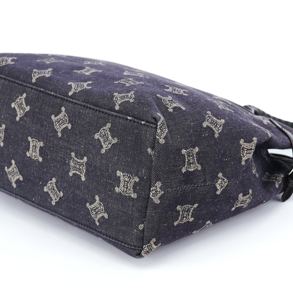 Navy Denim Macadam Tote Bag