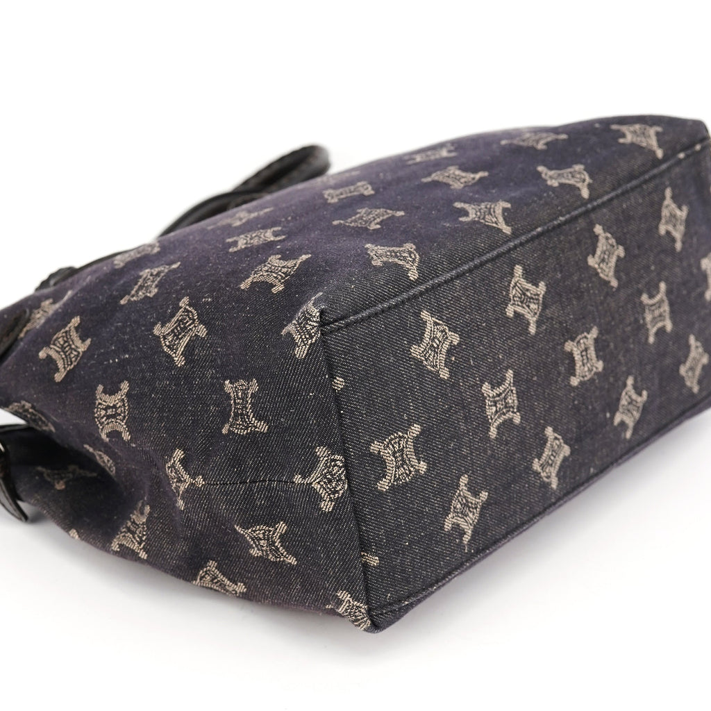 Navy Denim Macadam Tote Bag