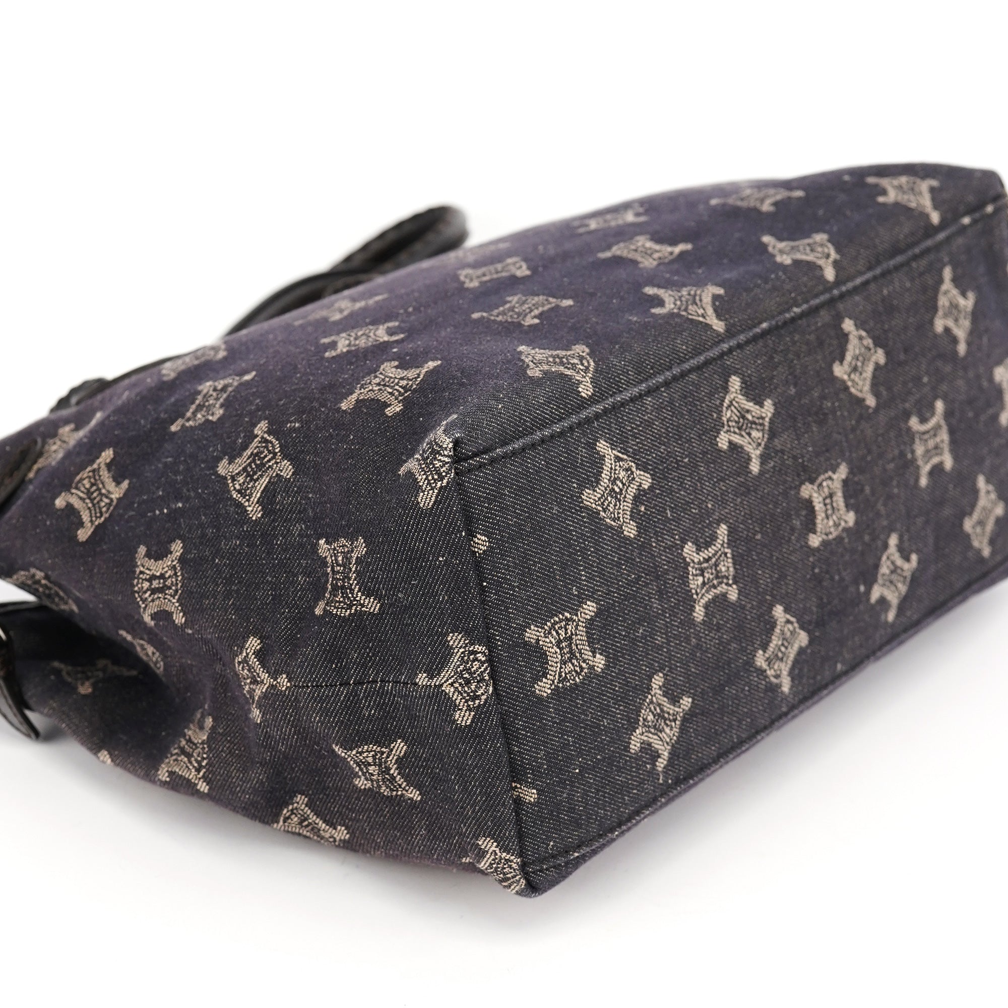 Navy Denim Macadam Tote Bag