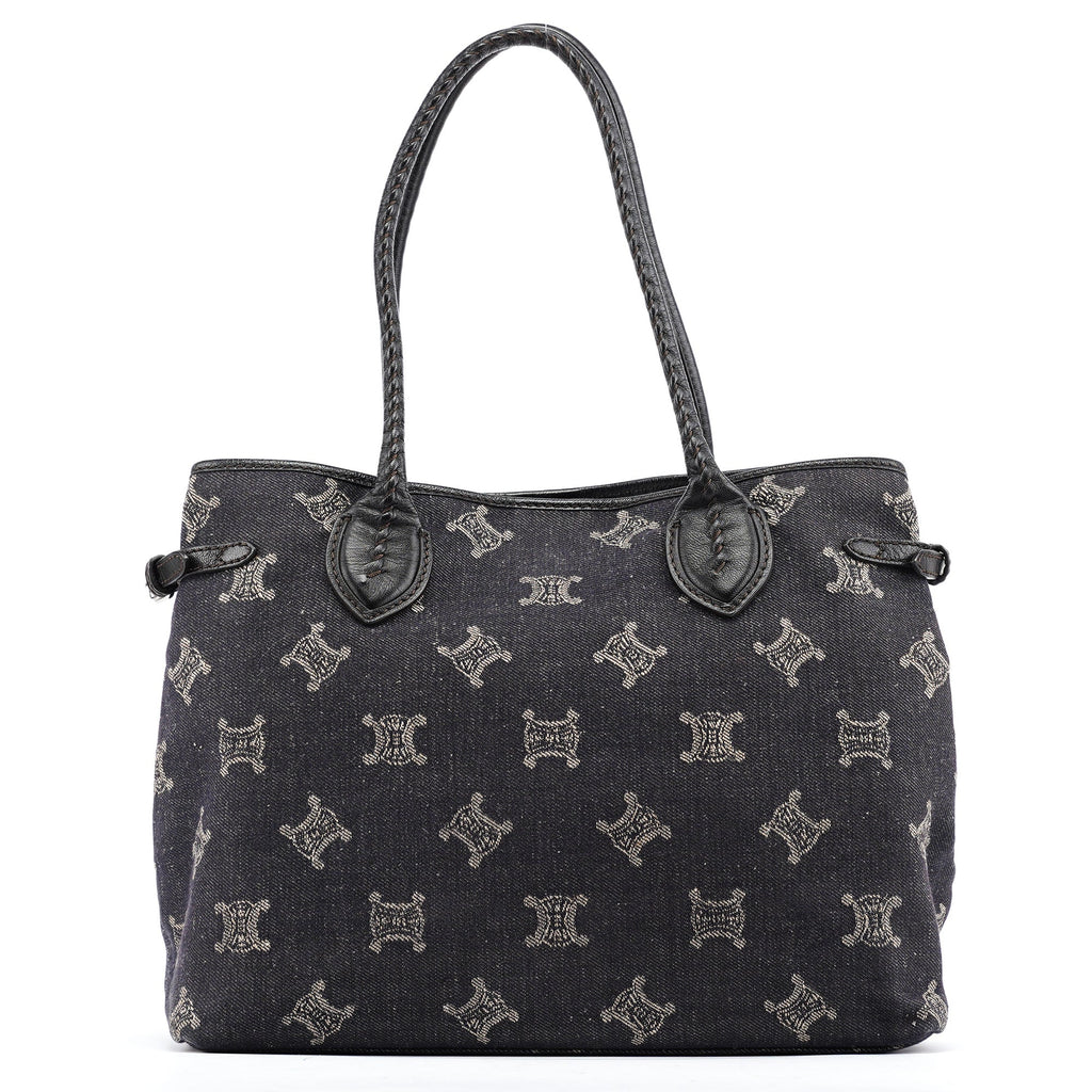 Navy Denim Macadam Tote Bag
