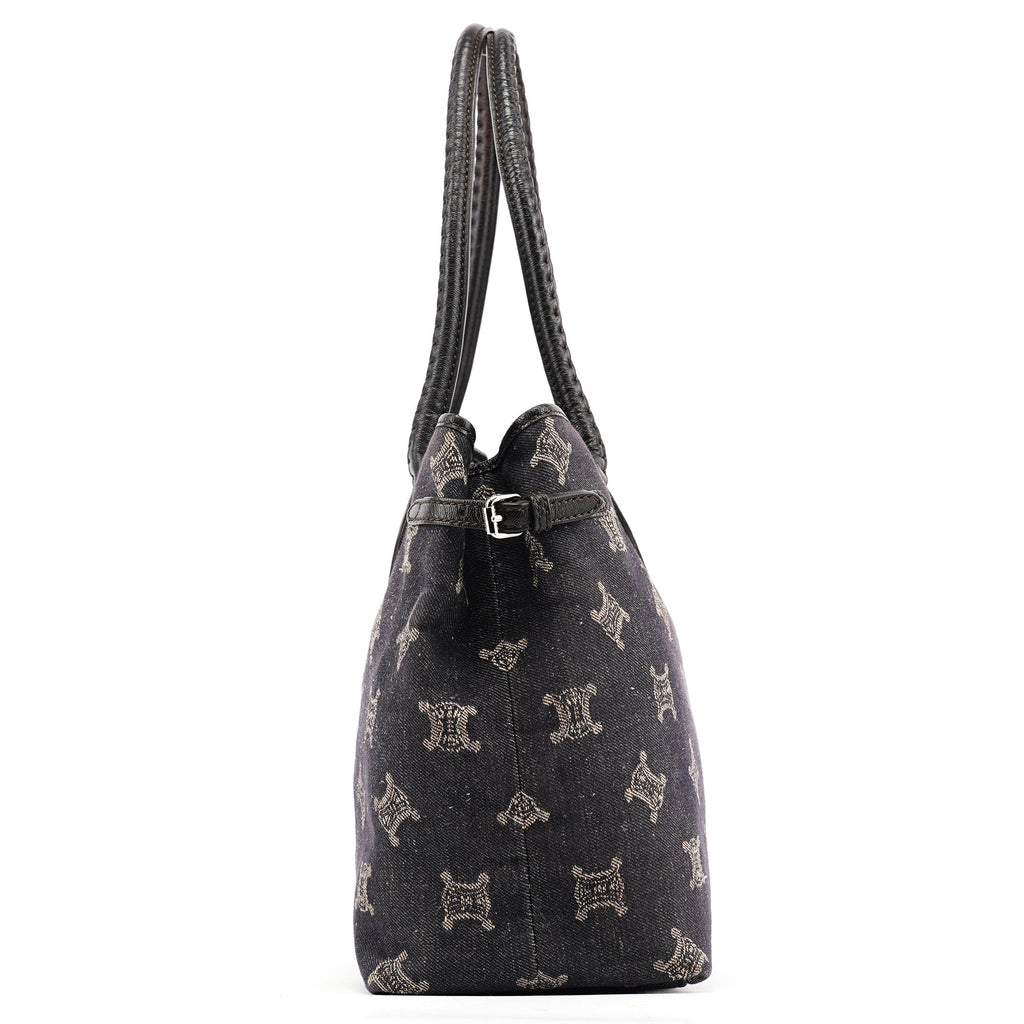 Navy Denim Macadam Tote Bag