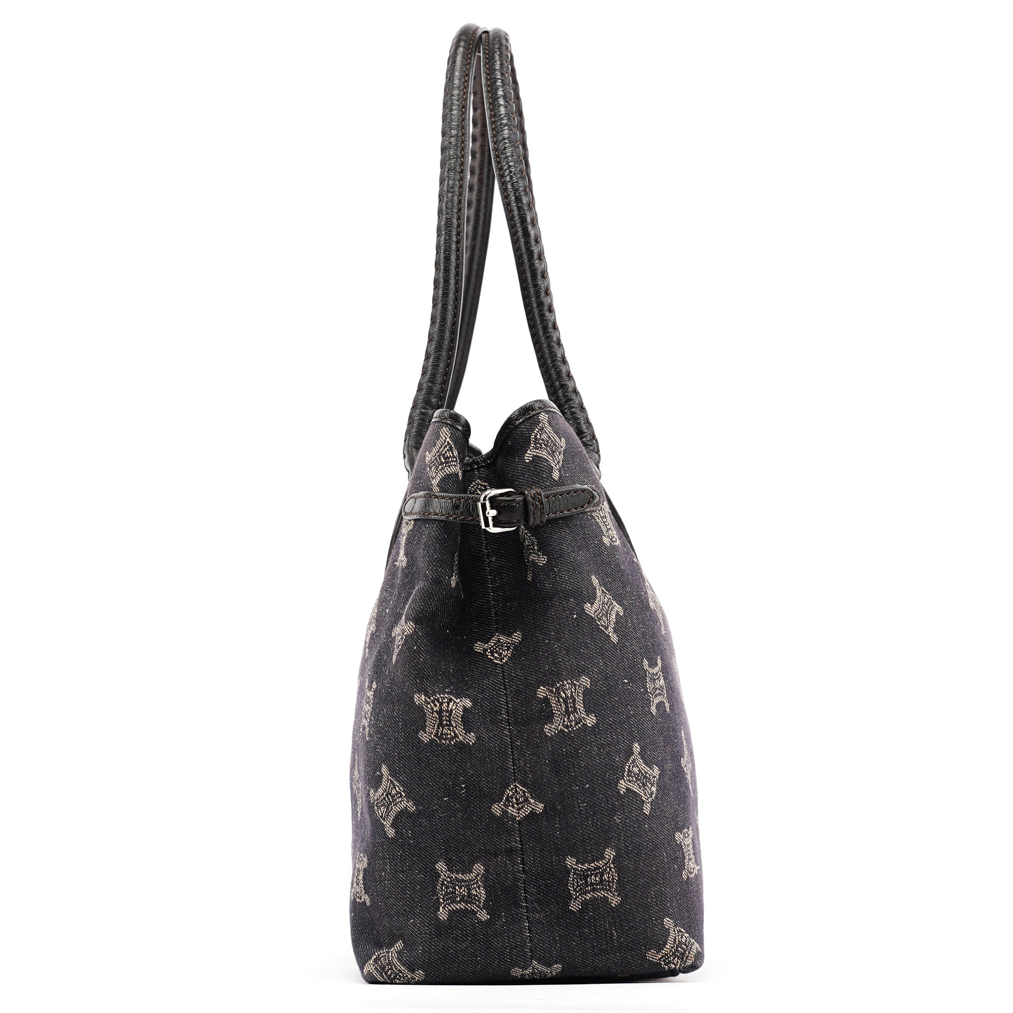 Navy Denim Macadam Tote Bag