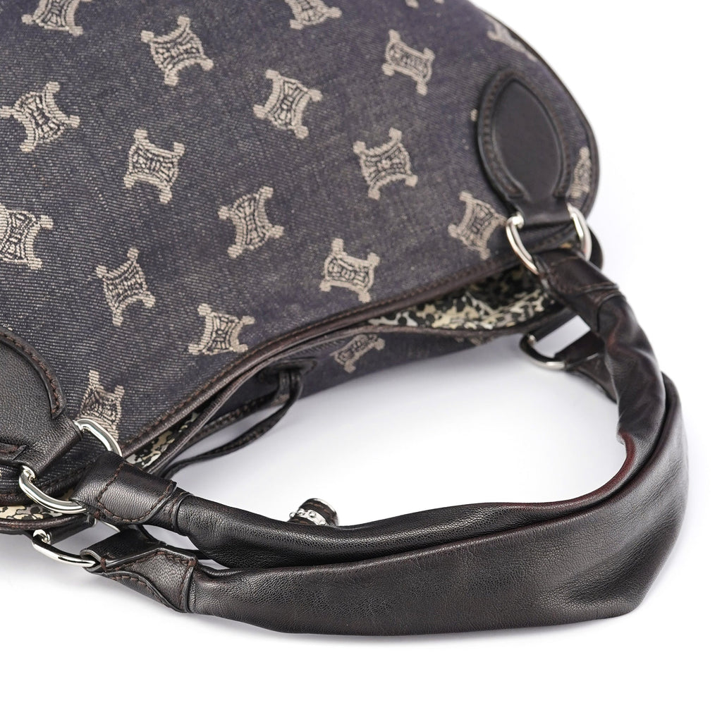 Navy Denim Monogram Bittersweet Shoulder Bag