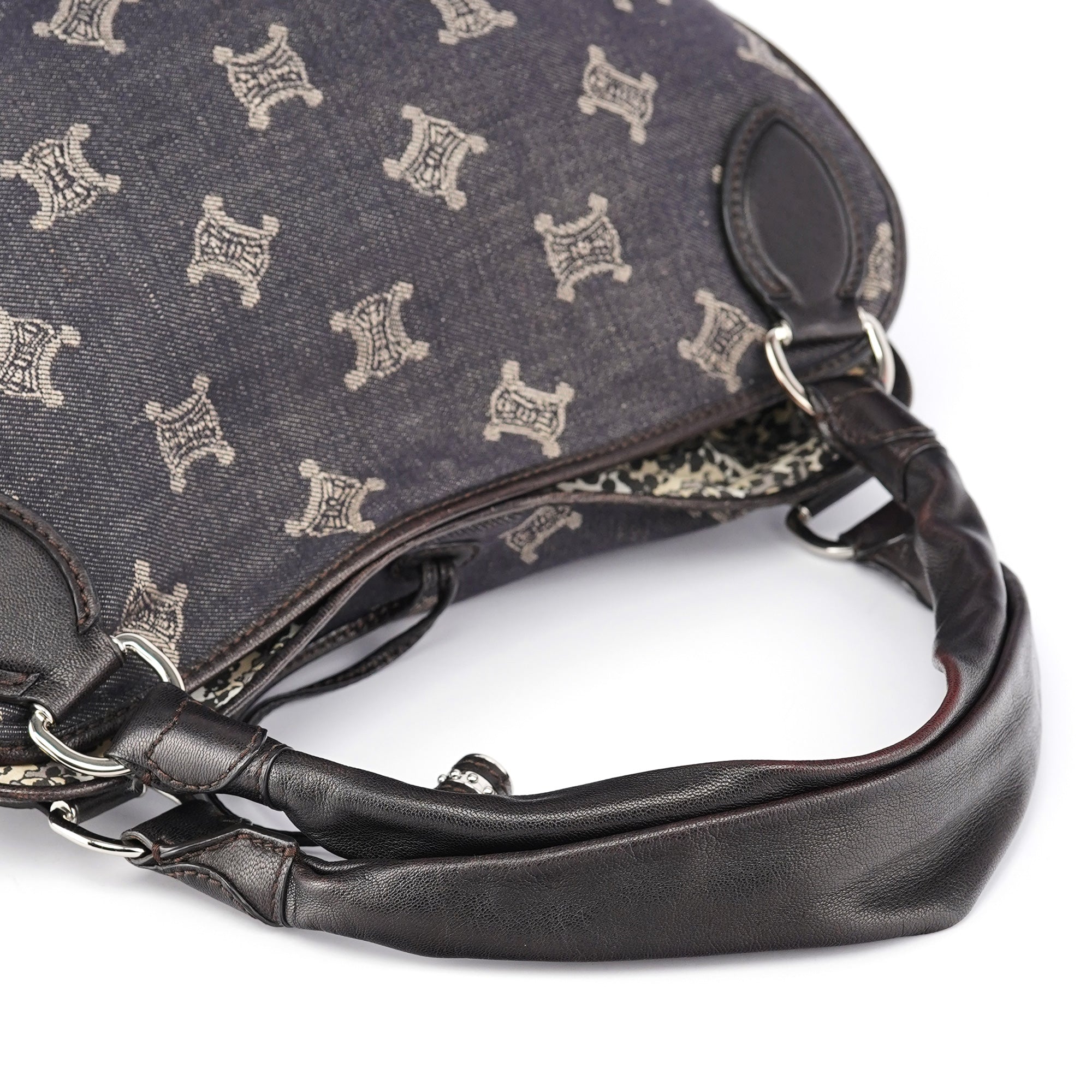 Navy Denim Monogram Bittersweet Shoulder Bag