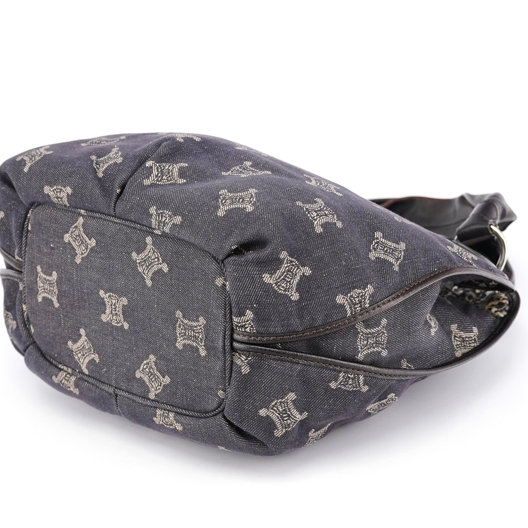 Navy Denim Monogram Bittersweet Shoulder Bag