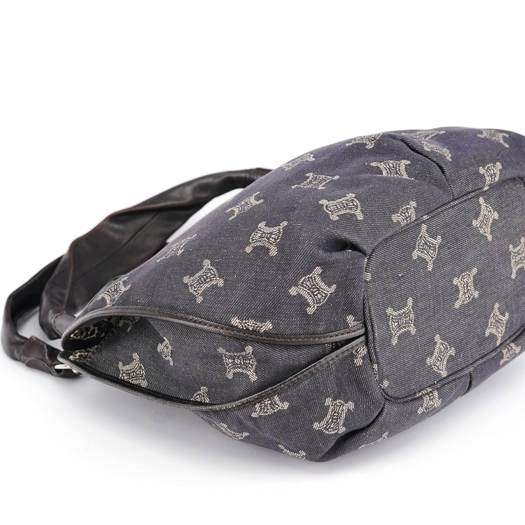 Navy Denim Monogram Bittersweet Shoulder Bag