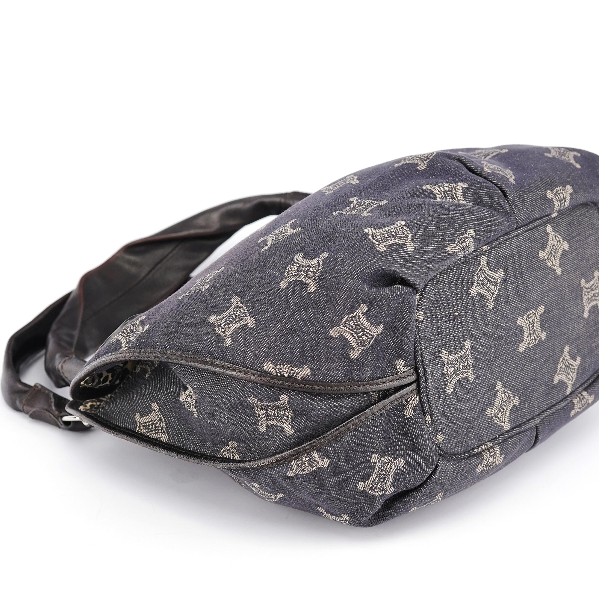 Navy Denim Monogram Bittersweet Shoulder Bag