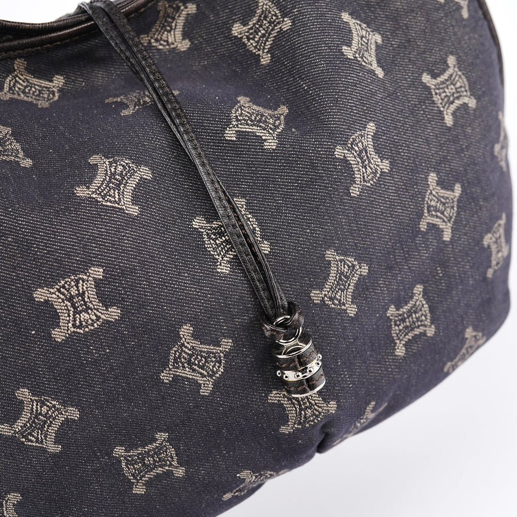 Navy Denim Monogram Bittersweet Shoulder Bag