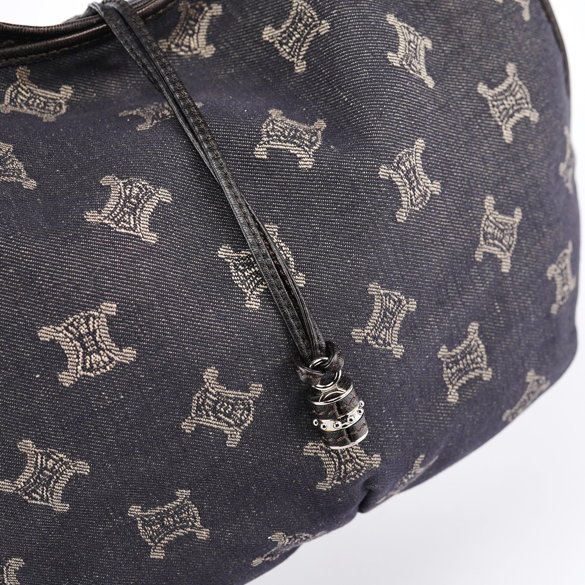 Navy Denim Monogram Bittersweet Shoulder Bag