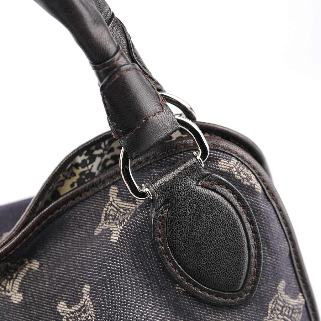 Navy Denim Monogram Bittersweet Shoulder Bag