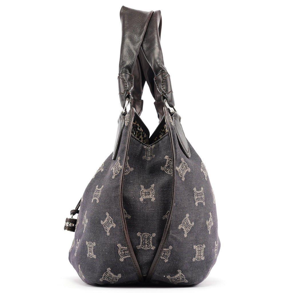 Navy Denim Monogram Bittersweet Shoulder Bag