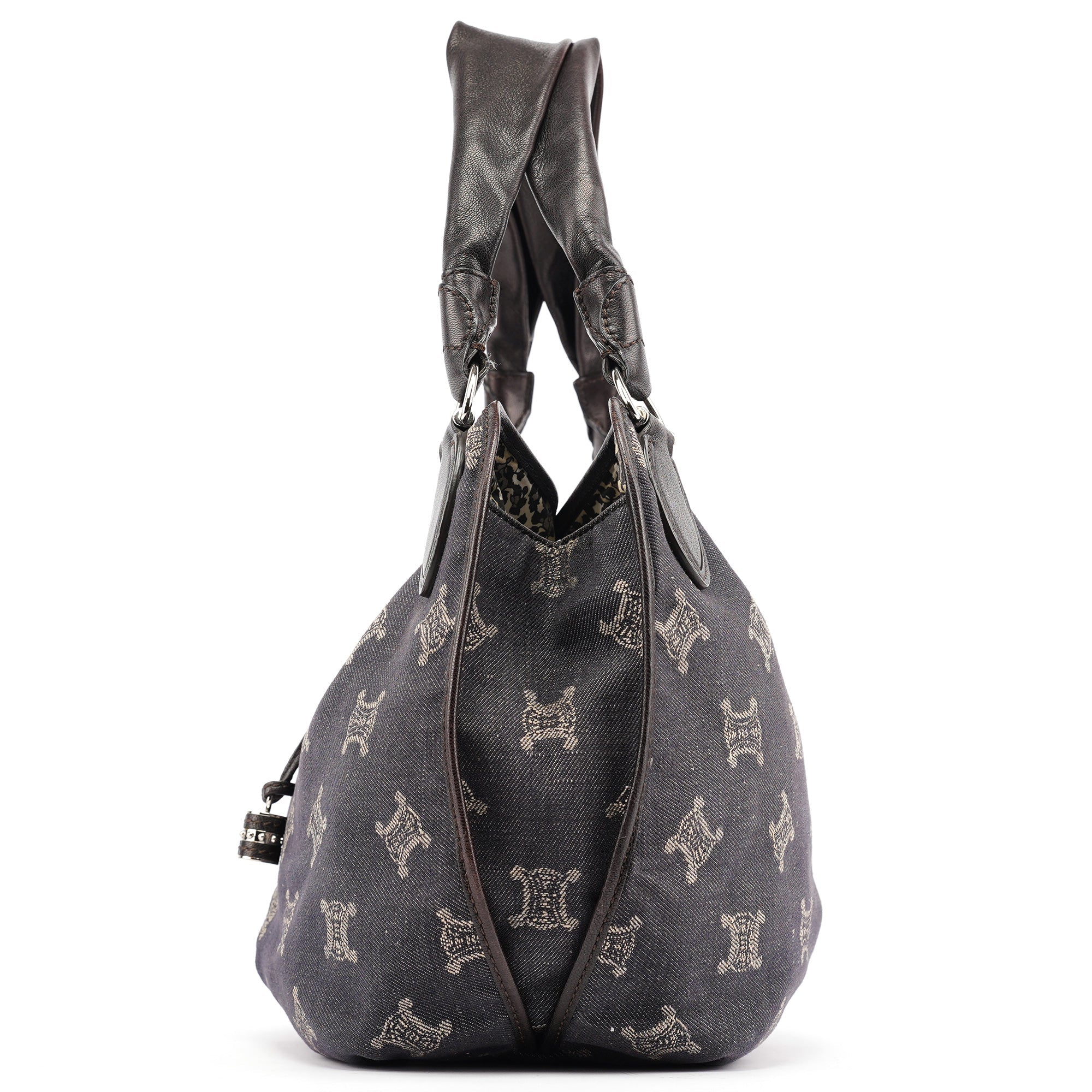 Navy Denim Monogram Bittersweet Shoulder Bag