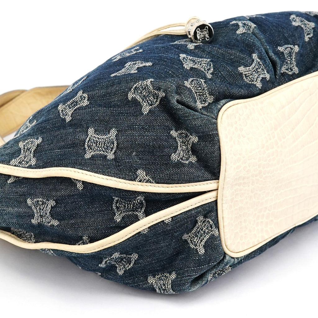 Navy Gradient Denim Bittersweet Shoulder Bag